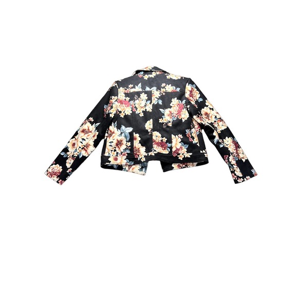 Philosophy Faux suede floral print moto jacket, size small - Picture 12 of 12
